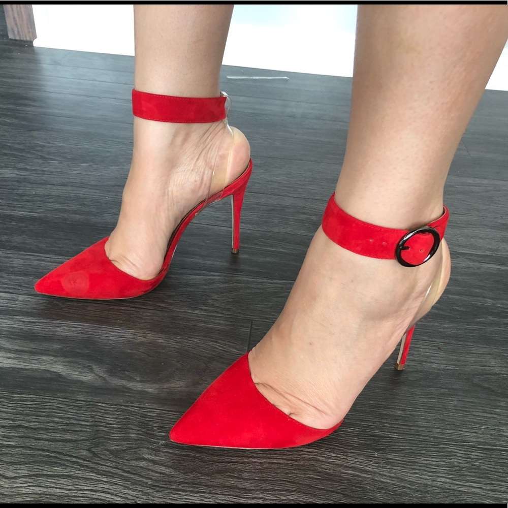 Red Steve Madden heels